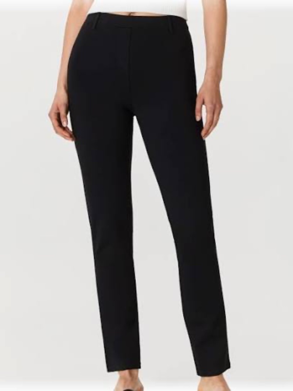 Quince Ultra Stretch Ponte Straight Leg Pant - NWT - Black - MED TALL